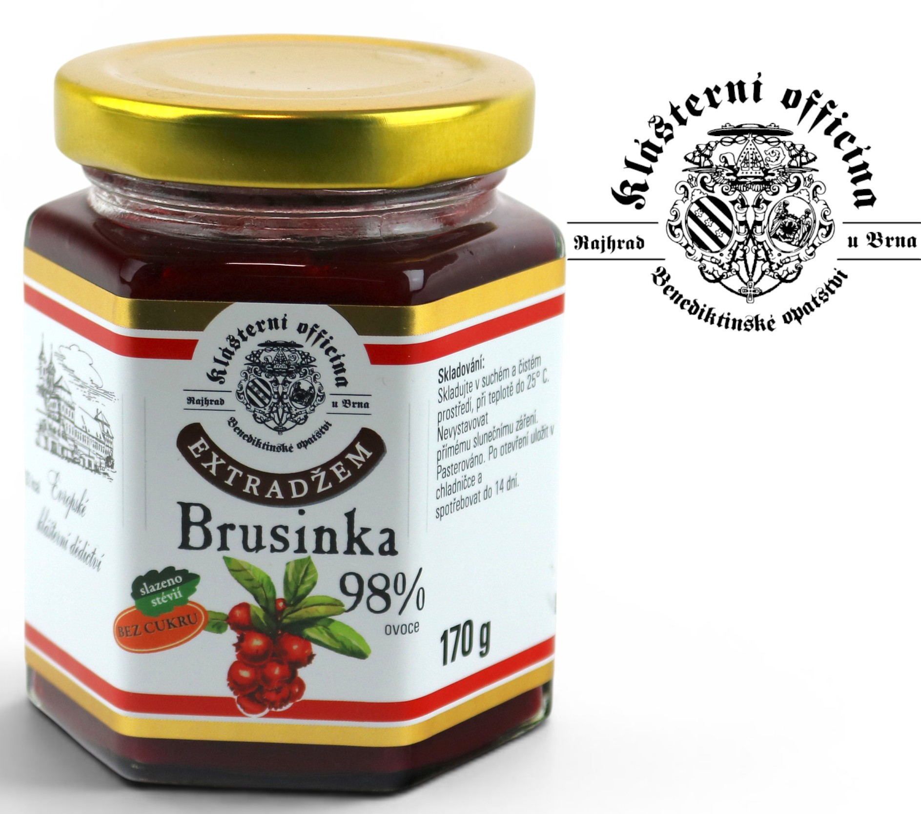 Extra džem BRUSINKA 98% 170 g